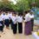 ျပည္ခိုင္ၿဖိဳးပါတီဗဟိုအလုပ္အမႈေဆာင္ ေဒါက္တာေမာင္သင္းႏွင့္ေက်ာက္ဆည္ၿမိဳ႕နယ္ ျပည္ခိုင္ၿဖိဳးပါတီမွ G-12 စာေမးပြဲေျဖဆိုသည့္ ေက်ာင္းသား/သူမ်ားကို အားေပးစကား ေျပာၾကားၿပီး ေရသန္႔ဗူးမ်ားလႉဒါန္း