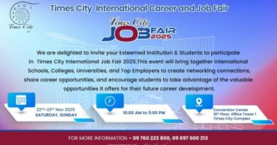 Times City International Career & Job Fair မွ အလုပ္အကိုင္ေပါင္း ၆၀၀ ေက်ာ္ ေခၚယူမည္