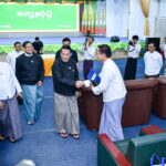 ျပည္ခိုင္ၿဖိဳးပါတီဥကၠ႒ ဦးခင္ရီ မေကြးတိုင္းေဒသႀကီးအတြင္းရွိ ၿမိဳ႕မိၿမိဳ႕ဖမ်ား၊ စီးပြားေရးလုပ္ငန္းရွင္မ်ား၊ လူမႈေရးအသင္းအဖြဲ႕မ်ားမွ တာဝန္ရွိသူမ်ားႏွင့္ေတြ႕ဆုံ