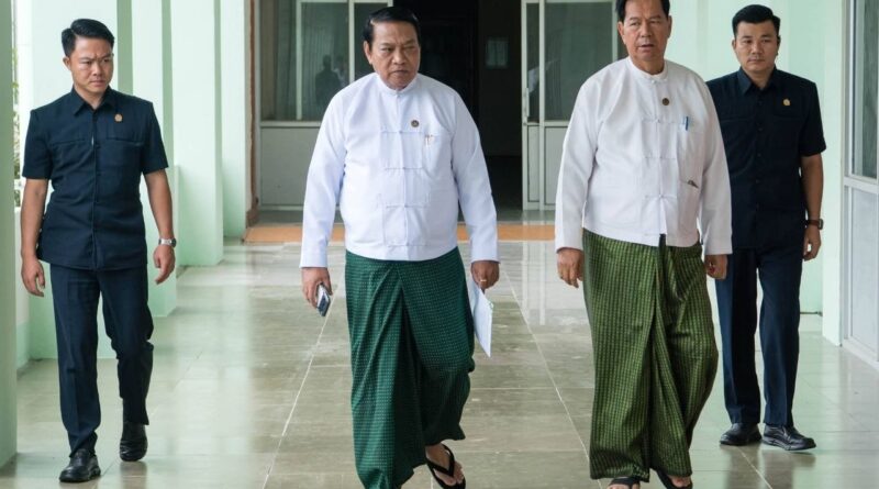 ျပည္ခိုင္ၿဖိဳးပါတီ ဥကၠ႒ ဦးခင္ရီ တိုင္းေဒသႀကီး/ျပည္နယ္ လႊတ္ေတာ္ဥကၠ႒မ်ားႏွင့္ အစည္း အ ေဝး ျပဳလုပ္